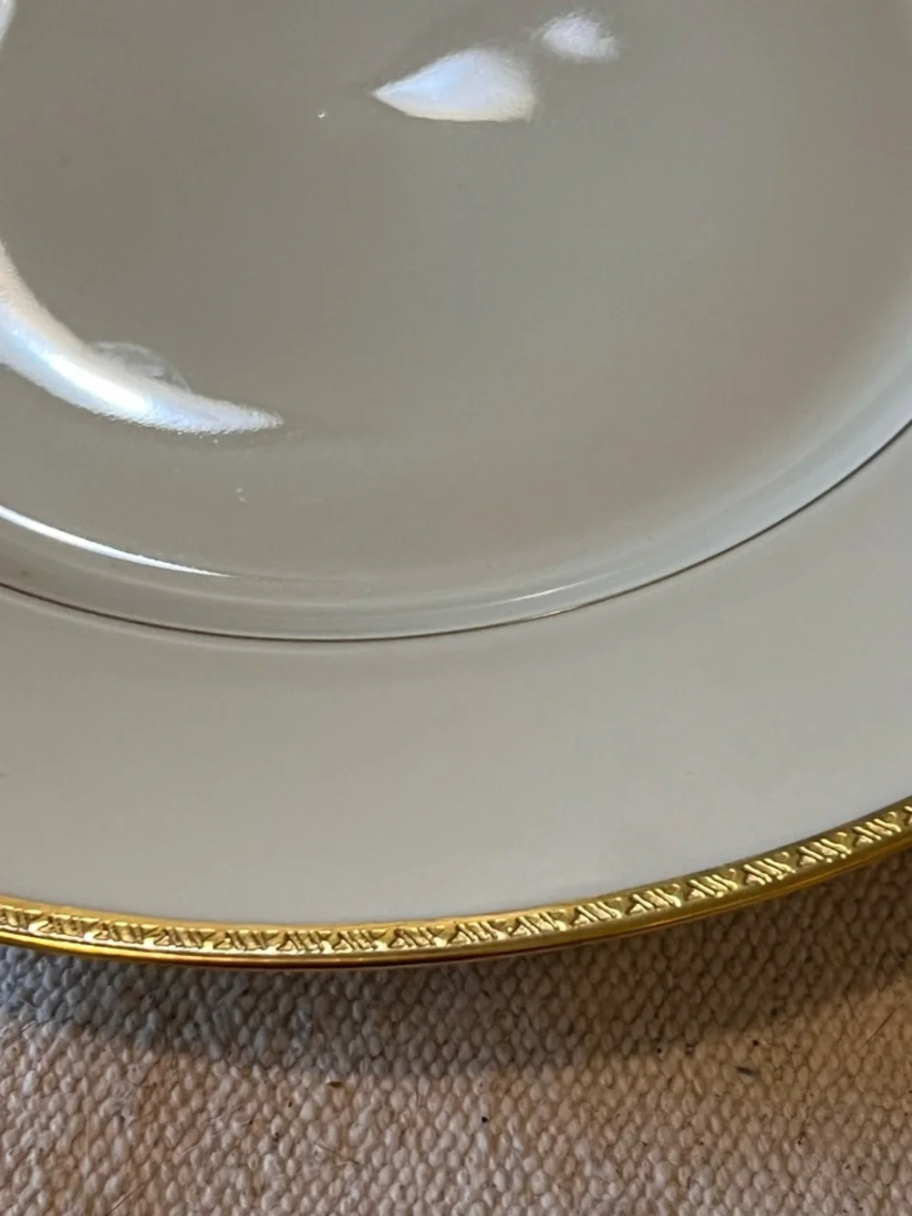 4 Black Knight Trianon Luncheon Salad Plates 9 1/4” Gold Encrusted Bavaria